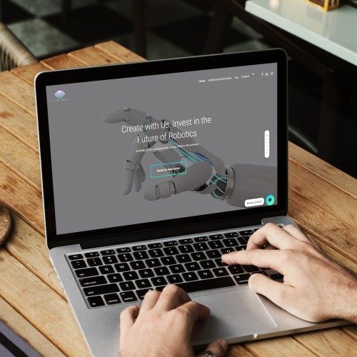 Mock up du site Vision By Airobotics