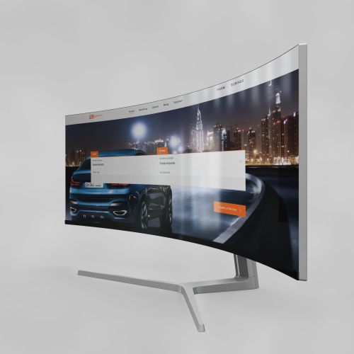 Mock up du site web de Eazy Rental réalisé par Wii Studio