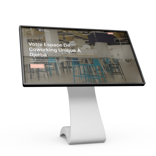 Mock up du site web de Djerba Coworking réalisé par Wii Studio